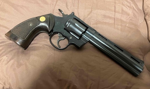 マルイ　コルト・パイソン6inch 24連射ガスガン　前期型 マルイ コルト・パイソン6inch 24連射ガスガン 前期型 1円～売切り