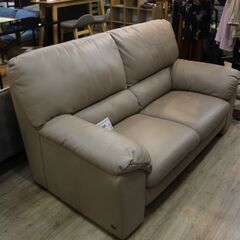 川崎市宮前区リサイクルオフ】フナコ レザー 2Pソファ NFパッソ2P