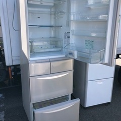 NO 319  🌈福岡市内配送設置無料✨🌈　パナソニック Panasonic エコナビ搭載冷蔵庫 (426L・右開き） 5ドア シャンパン NR-E437T-N
