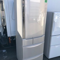 NO 319  🌈福岡市内配送設置無料✨🌈　パナソニック Panasonic エコナビ搭載冷蔵庫 (426L・右開き） 5ドア シャンパン NR-E437T-N