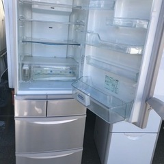 NO 319  🌈福岡市内配送設置無料✨🌈　パナソニック Panasonic エコナビ搭載冷蔵庫 (426L・右開き） 5ドア シャンパン NR-E437T-N