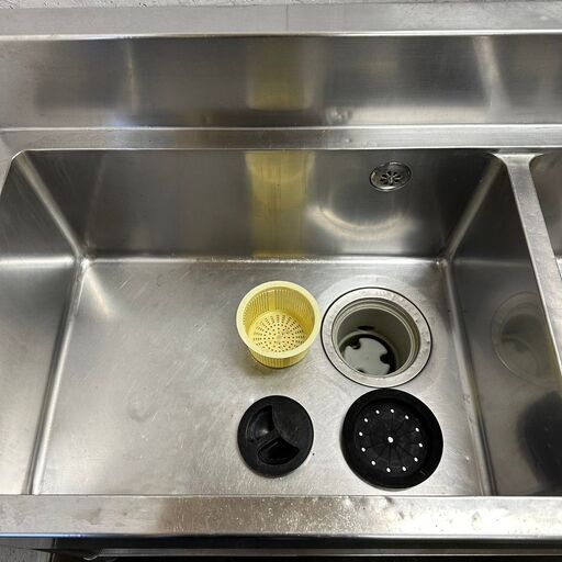 tanico】 タニコー ステンレス製 2槽シンク 厨房用品 業務用 バック