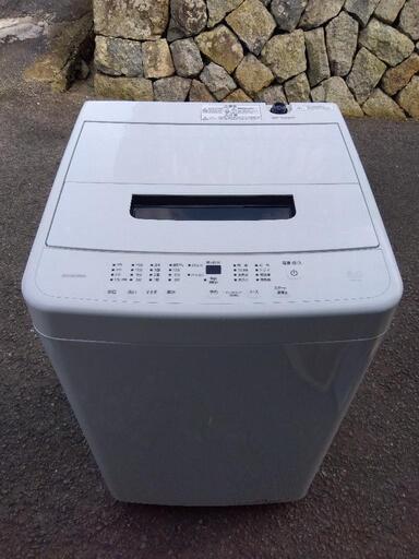 【和泉】配送可!! 美品 動作品 2023年製 IRIS OHYAMA 全自動洗濯機  5kg IAW-T504 アイリスオーヤマ