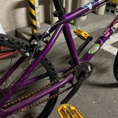 パンクしない自転車 FUN EASY BMX 24インチ キャンディーパープル