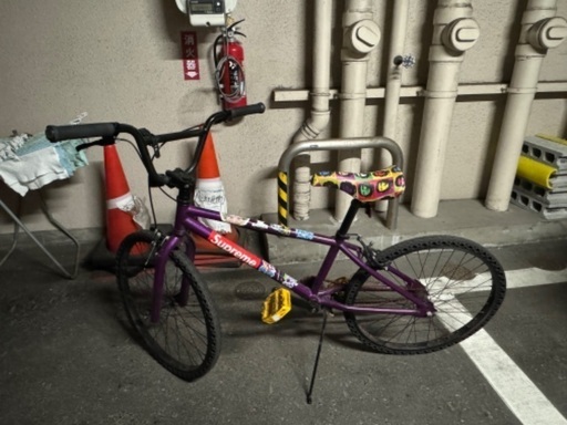 パンクしない自転車 FUN EASY BMX 24インチ キャンディーパープル