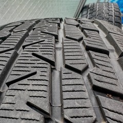 【ホイール付4本セット】ランドクルーザープラド後期　17インチ純正ホイールタイヤ