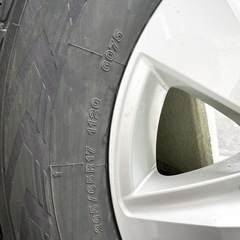 【ホイール付4本セット】ランドクルーザープラド後期　17インチ純正ホイールタイヤ