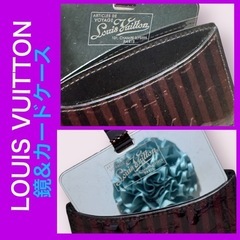 LOUIS VUITTON 鏡 カードケース ヴェルニ・レイユール アマラント 