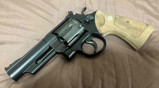 ★強力！ タナカ S\u0026W M29 4inch ガスガン　ごくごく初期型。タナカ純正木製グリップ着き!!  MILITALT BASE製GUNケース入り！