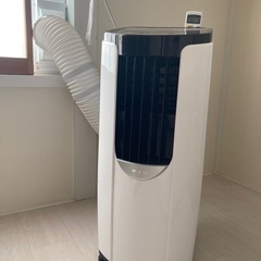 【良品】アイリスオーヤマ ポータブル クーラー エアコン 冷風機 ~7畳 除湿 換気 内部洗浄機IPP-2221G-W