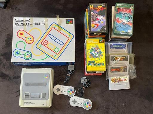 【 全国発送可能！】昭和レトロ♪ スーパーファミコンセット 本体2台＋ソフト21個付き♪\n
