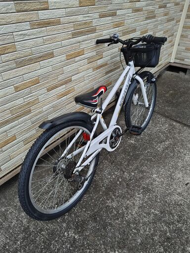 中古自転車 6段変速 24インチ LEDブロックダイナモ 軽整備済み 防犯