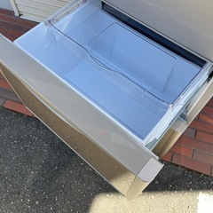 ★美品★HITACHI 日立3ドア 冷凍冷蔵庫 375L R-S3800HV XN クリスタルブラウン クリスタルドア 