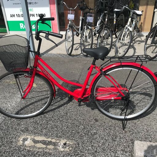 ★ジモティ割あり★  軽快車 26インチ レッド クリーニング済み KJ5790