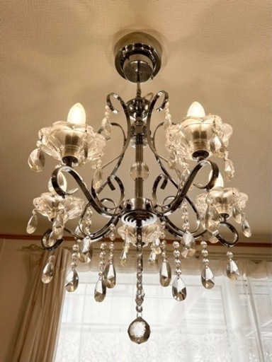 アンティーク 6灯シャンデリア カフェ インテリア 楽天市場】6灯シャンデリア アンティークホワイトシャンデリア ライト