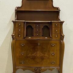 【 全国発送可能！】西洋クラシック様式 美しい象嵌細工と寄木細工のライティングビューロー♪