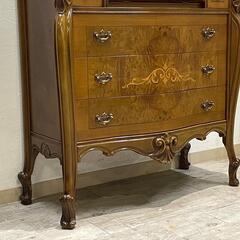 【 全国発送可能！】西洋クラシック様式 美しい象嵌細工と寄木細工のライティングビューロー♪