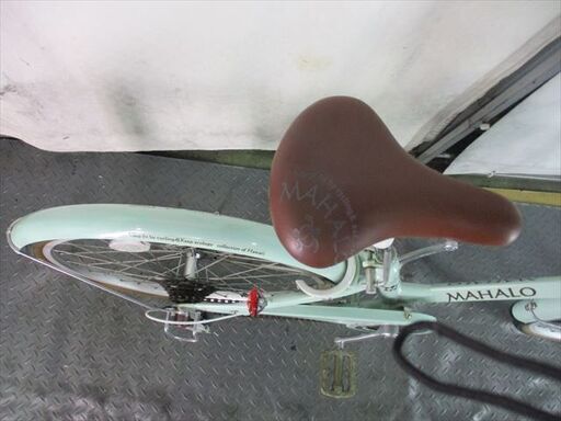 D670 ☆12800円☆整備済み 中古子供自転車 【22インチ ライトグリーン 】