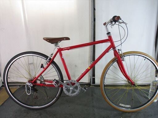 Ｄ671　★11800円★整備済み スポーツ中古自転車 【クロスバイク　赤　700C】