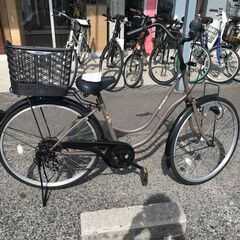 ★ジモティ割あり★ スカイホリデー 自転車 茶ネズミ  クリーニング済み KJ5793