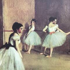UNY16/98 【複製画】エドガー・ドガ 「楽屋の踊り子達」 94×69㎝ 額