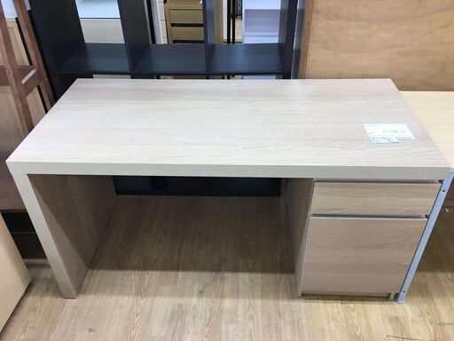★ジモティ割あり★  デスク　 ナチュラル W140×D65×H73 クリーニング済み SJ6334