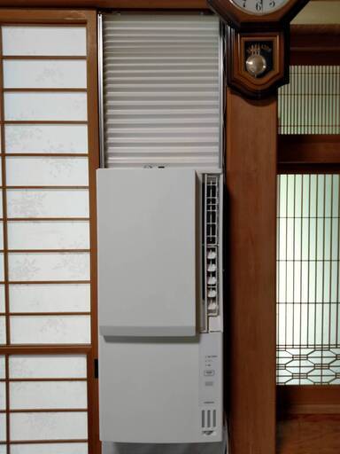23年製 CORONA 冷暖房兼用 窓用エアコン ルームエアコン CWH-A1823R ウインドファン