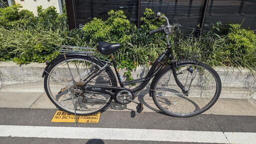 取引中　自転車　オートライト、カゴ荷台付き、6段変速