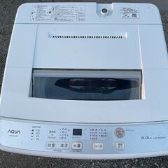 ★動作〇 清掃済 保証有★ 洗濯機 アクア AQW-S60J 6kg 2021年製 AQUA  全自動電気洗濯機