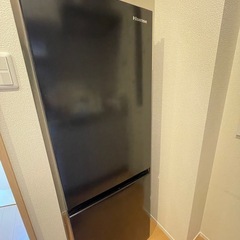 ハイセンス 冷蔵庫 幅49cm 175L ブラック HR-D1701B 2ドア