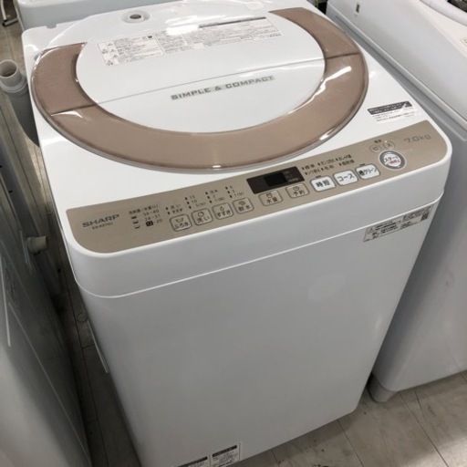 安心の6ヶ月保証付き！SHARP全自動洗濯機 2019年製 7.0kg【トレファク堺福田店】