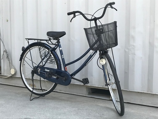 E482◇ブラン◇定番モデル！シティサイクル◇街乗り◇ネイビー◇２６インチ◇変速なし◇自転車
