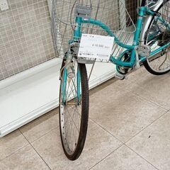 店長特別値引き★ジモティ割あり★  自転車　一般 26インチ パールグリーン クリーニング済み TJ7677 店長特別値引き☆ジモティ割あり☆ 自転車 一般 26インチ パール