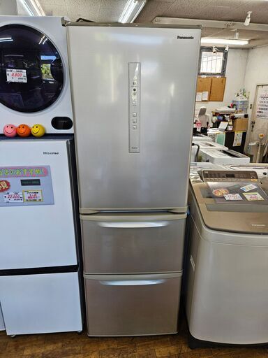 【リサイクルショップどりーむ鹿大前店】No.10504　お買い得品！　パナソニック　3ドア冷蔵庫　2020年製　全体容量365L　自動製氷機能付き　ファミリー向けのサイズです♪