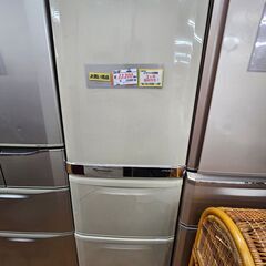 【リサイクルショップどりーむ鹿大前店】No.10445　三菱　3ドア冷蔵庫　2008年製　全体容量330L　自動製氷機能付き　ファミリー向けのサイズです♪