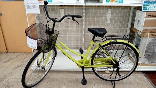 ★ジモティ割あり★  自転車　一般 26インチ きみどり クリーニング済み TJ7679