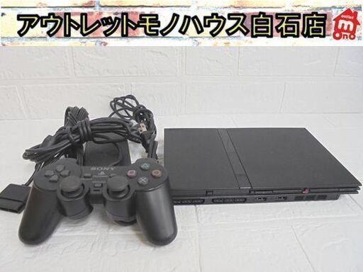 コントローラー難あり PS2 本体 薄型 SCPH-77000 ブラック SONY プレイステーション2 プレステ2 黒 PlayStation2 札幌市 白石店