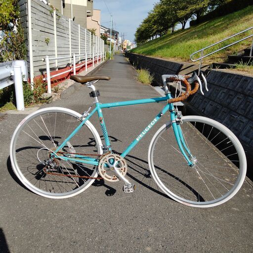 レストアベースに！ PEUGEOT Paris à Vélo Retro Shimano CLARIS 8sp 51cm  wレバー ジャンク 防犯登録込