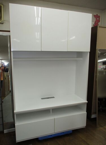 R470 NITORI ハイテレビボード(ポルテ 120TV WH) 幅119cm Used