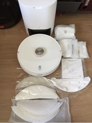 受渡し完了 最終値下げ 水拭き\u0026粉塵強吸引 ロボット掃除機 自動マッピング アプリ搭載 水拭き 自動ゴミ捨て
