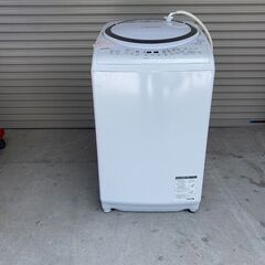 東芝　８k　洗濯機　洗濯乾燥機 東芝 ZABOON 8.0kg 乾燥容量 4.5kg シルバー AW-8V6