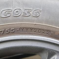 E25 キャラバン 純正アルミ ヨコハマ ジオランダー H/T G056 ホワイトレター 195/80R15 107/105L LT 2022年製造