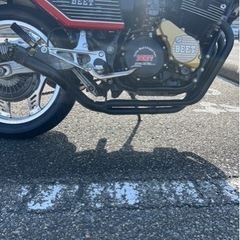 cbx400fマフラー　ガニ武者