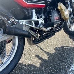 cbx400fマフラー　ガニ武者