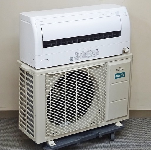 【取引完了】(37)FUJITSU【AS-H222M】富士通 nocria ノクリア プラズマ空清 熱交換器加熱除菌 お知らせボイス フィルター自動おそうじ ルームエアコン おもに6畳用 2022年製 取付販売