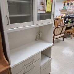 J7366 NITORI ニトリ 食器棚 キッチンボード コパン100 ホワイト 