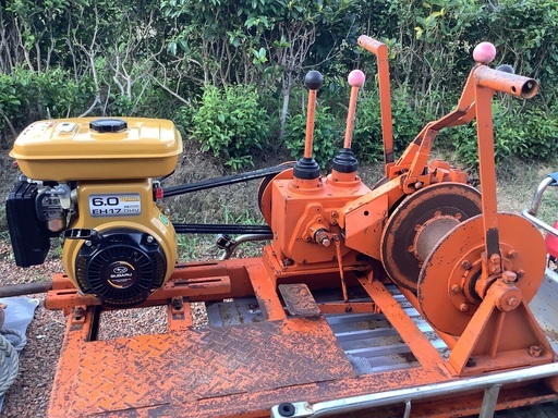 売約済み⚠️ジグザク滑車20個付‼️ウインチ・集材機・林業・原木