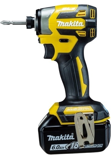 マキタ(Makita) 充電式インパクトドライバ（イエロー）