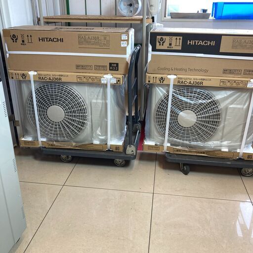 【未使用品】【店頭引取限定】HITACHI 日立 エアコン　白くまくん　1台 RAS-AJ36R(W) 63,800円