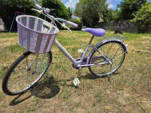 ブリジストン 女児用 自転車 パープル